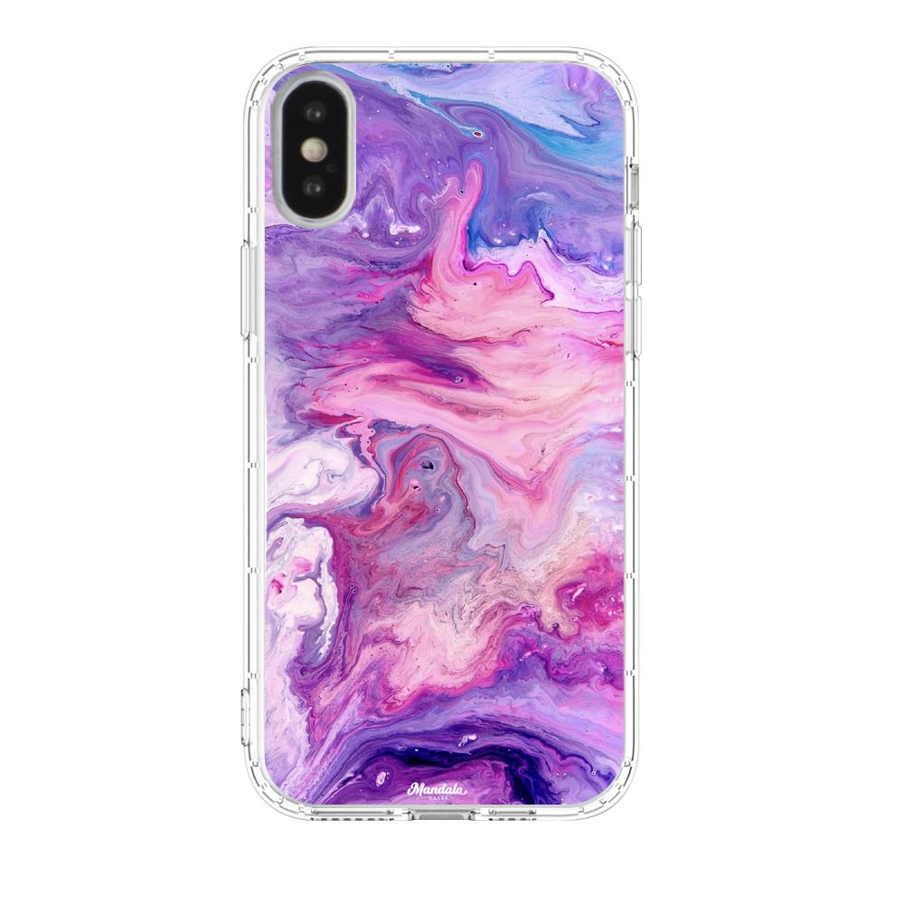 Funda de Mármol Morado y Rosado iphone