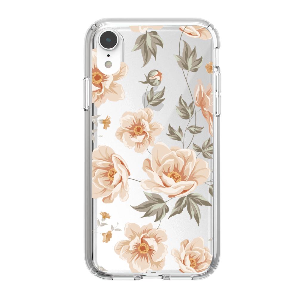 Funda de Flores Beige iphone