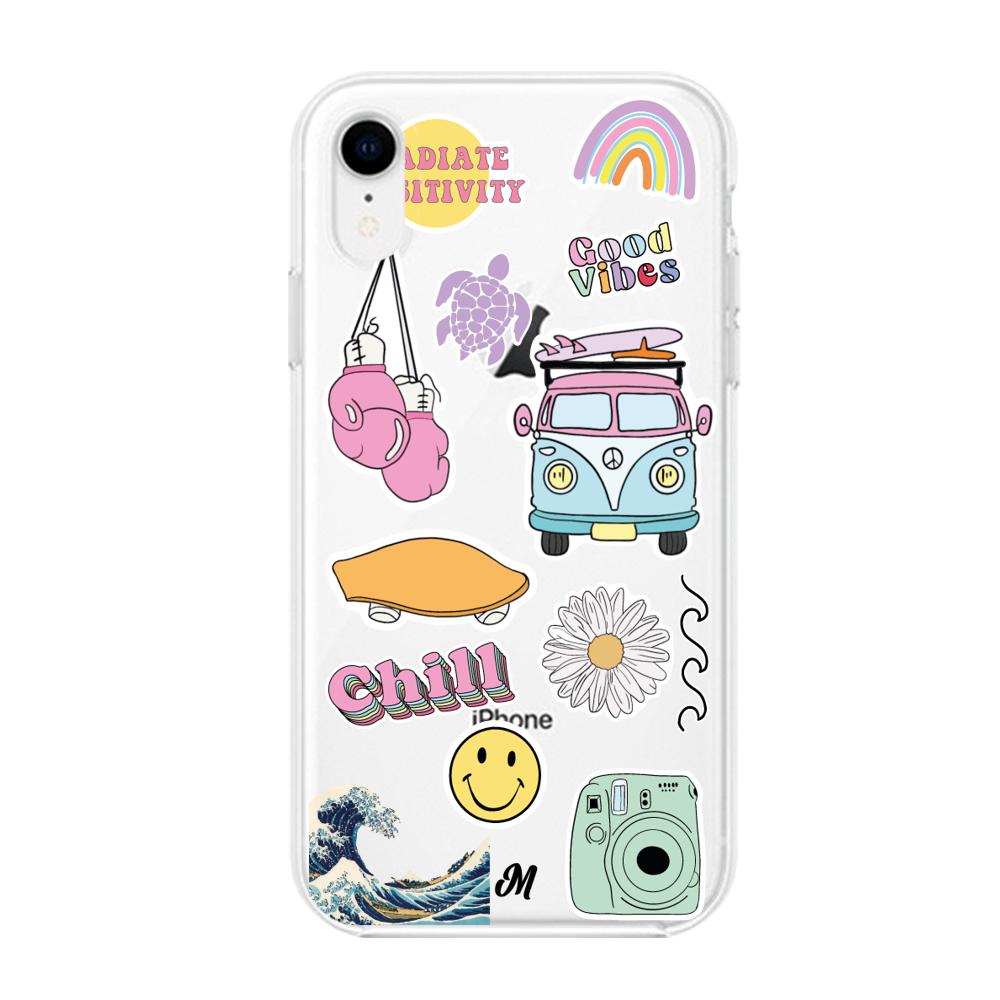 Funda Chill summer stickers iphone