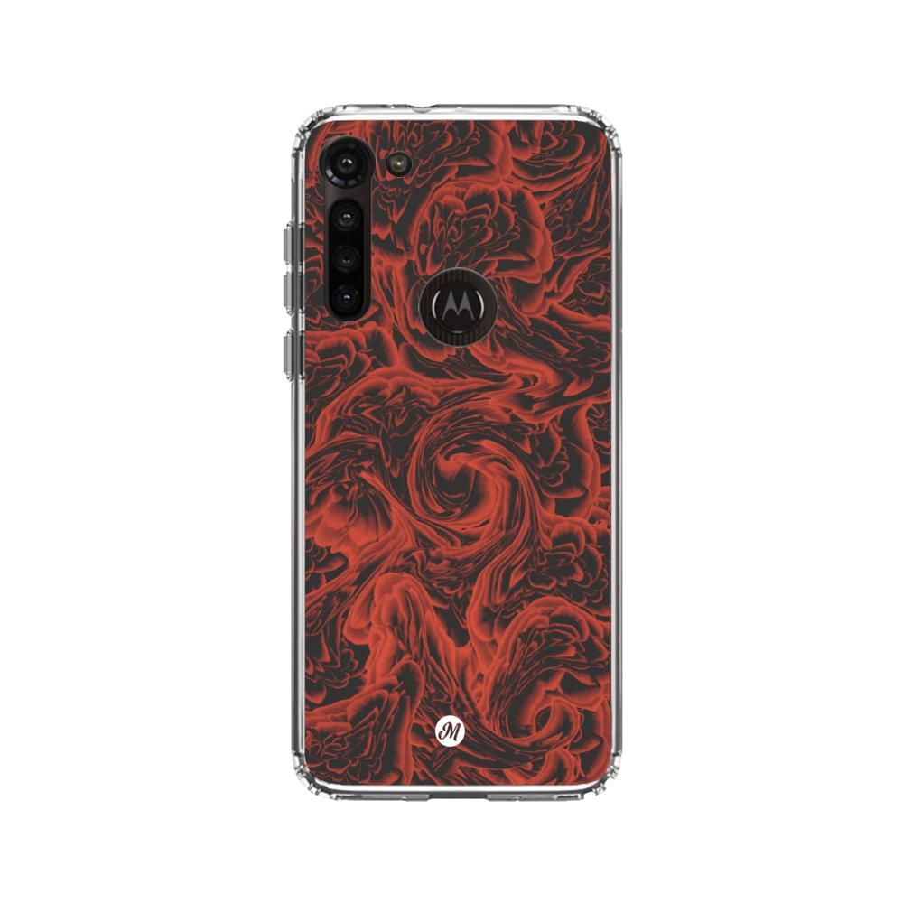 Cases para Motorola G8 power RED ROSES - Mandala Cases