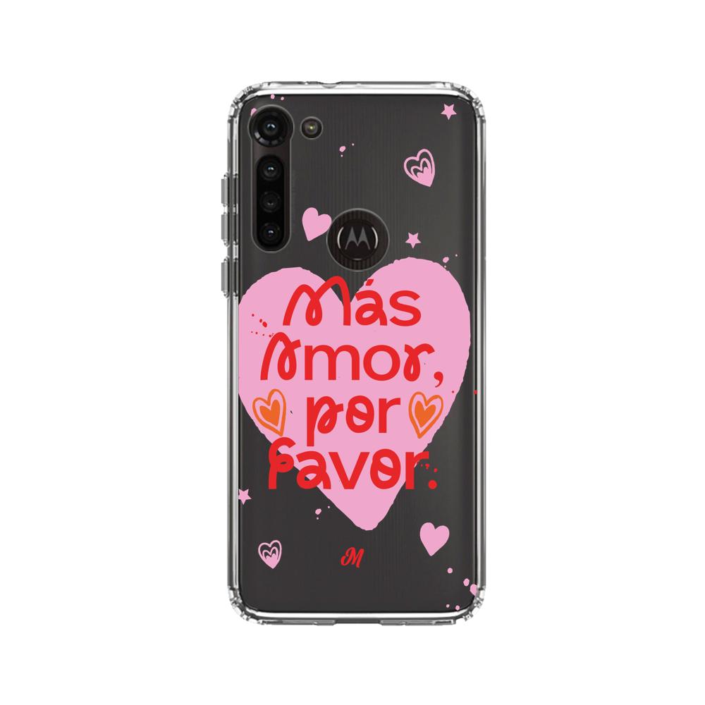 Cases para Motorola G8 power MÁS AMOR POR FAVOR - Mandala Cases