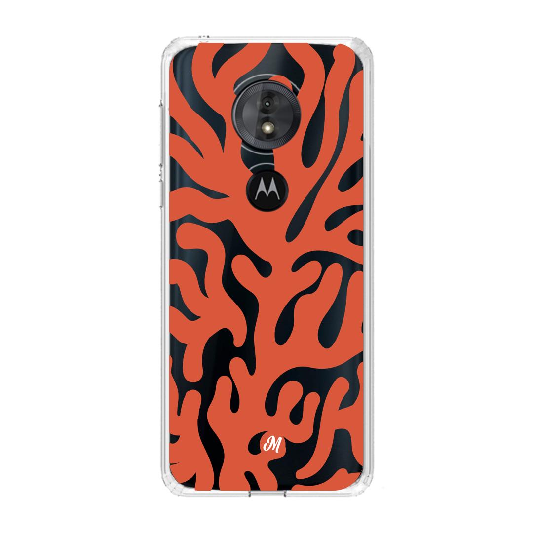 Cases para Motorola G6 play Coral textura - Mandala Cases