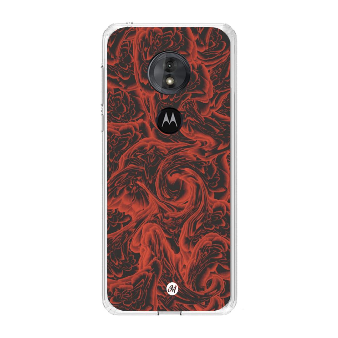 Cases para Motorola G6 play RED ROSES - Mandala Cases