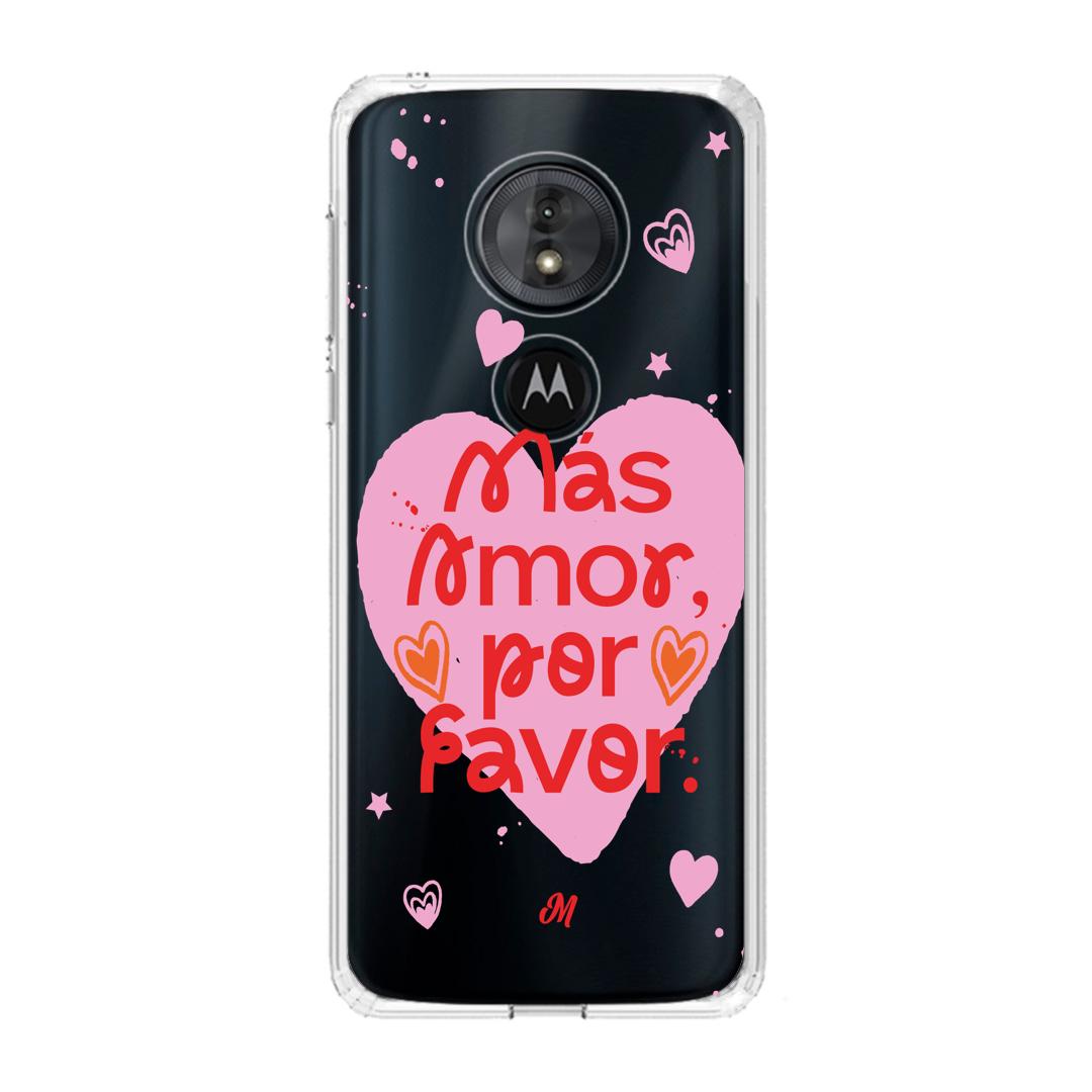 Cases para Motorola G6 play MÁS AMOR POR FAVOR - Mandala Cases