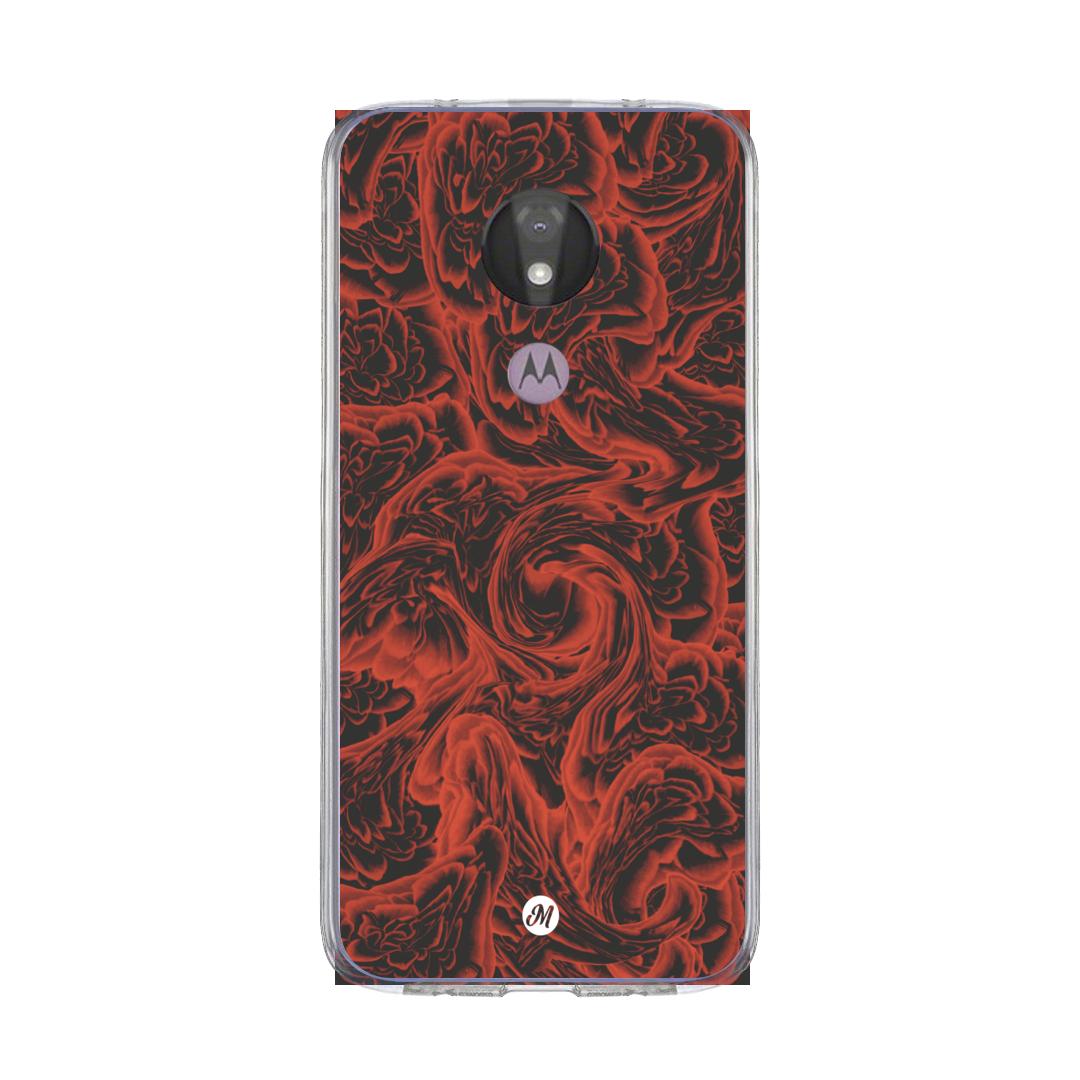 Cases para Motorola G7 power RED ROSES - Mandala Cases
