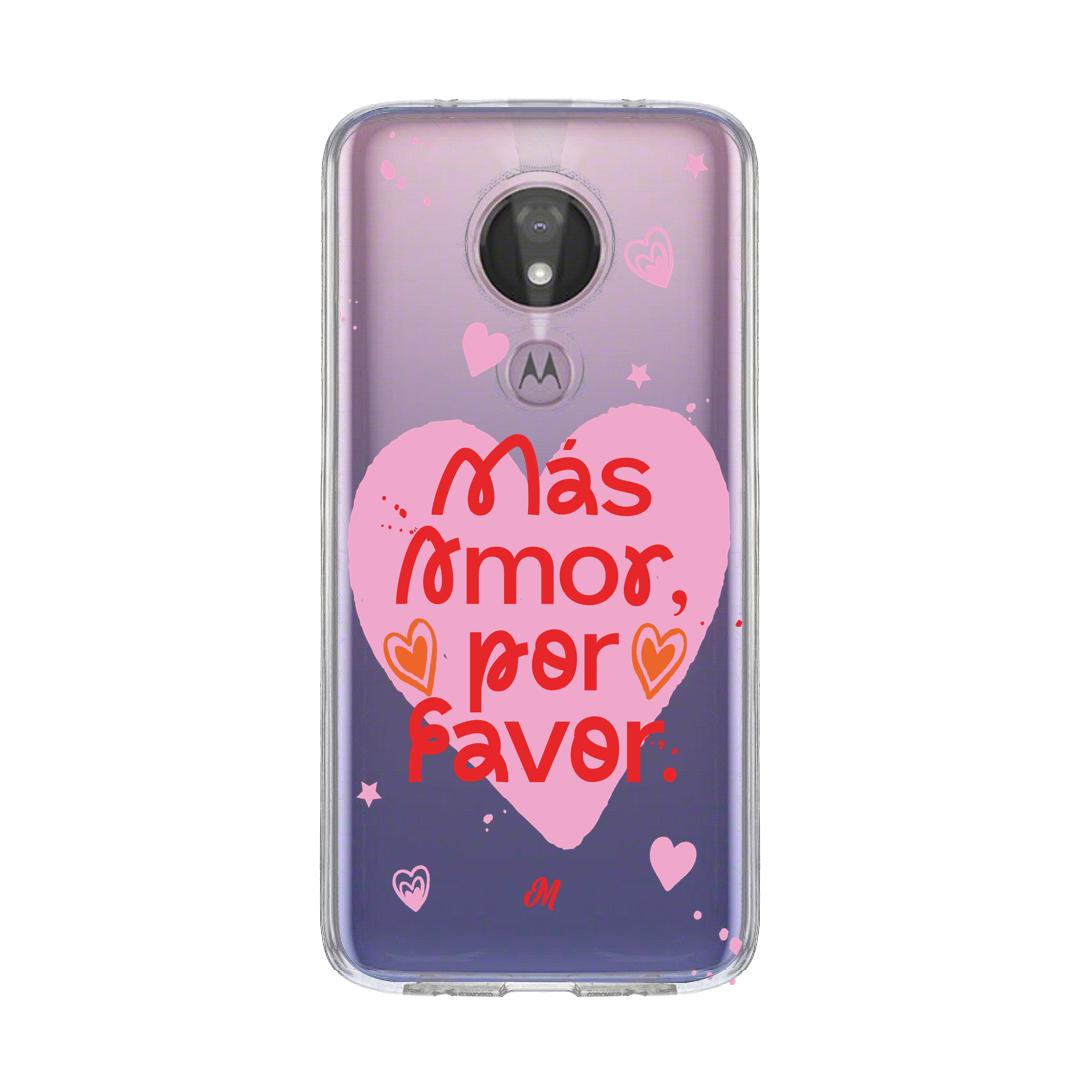 Cases para Motorola G7 power MÁS AMOR POR FAVOR - Mandala Cases