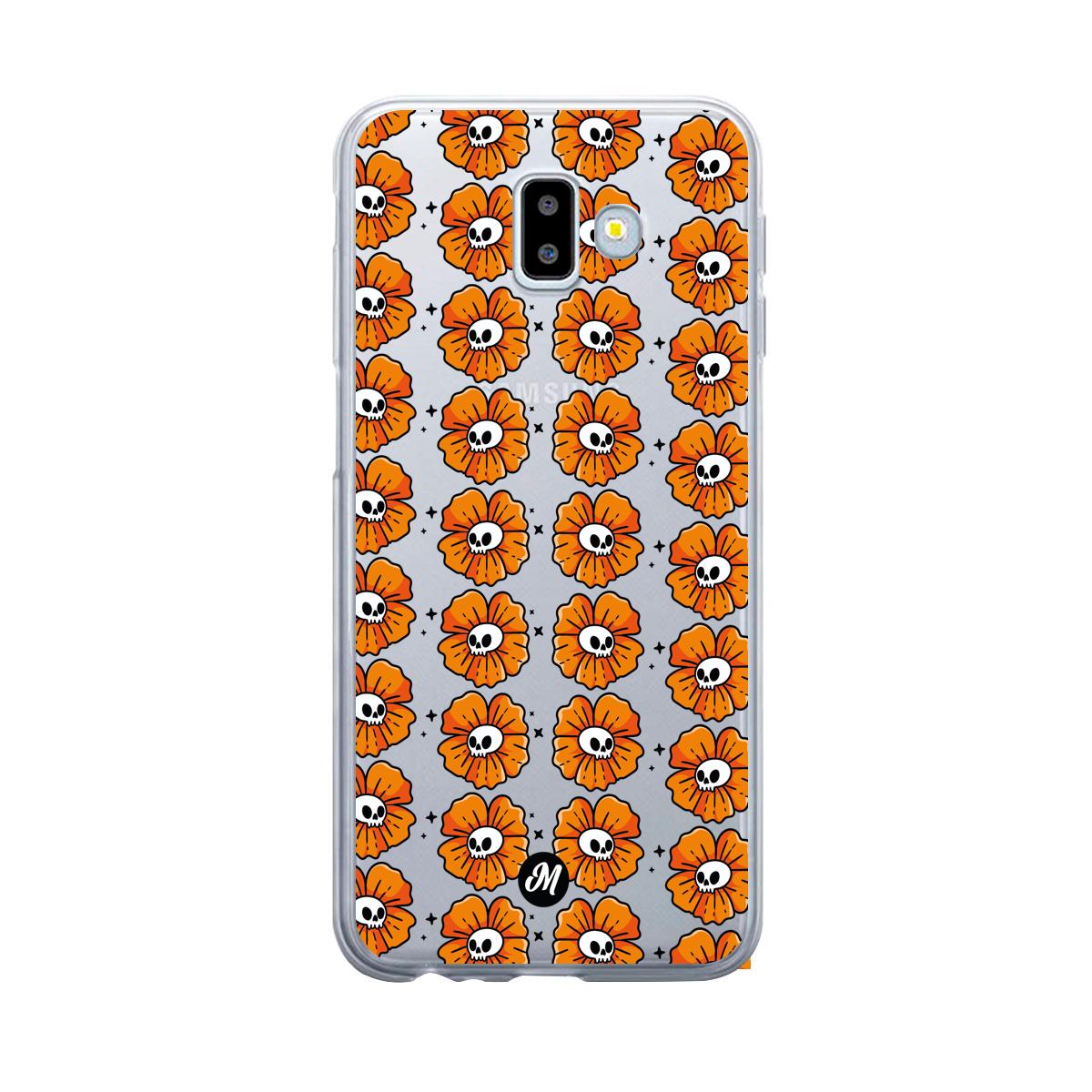 Cases para Samsung J6 Plus Flor Calavera - Mandala Cases