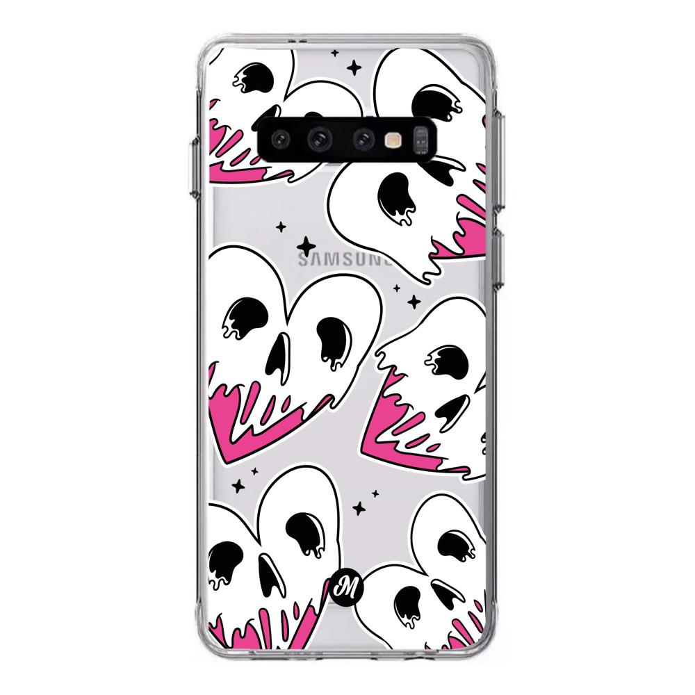 Cases para Samsung S10 Corazones calavera - Mandala Cases