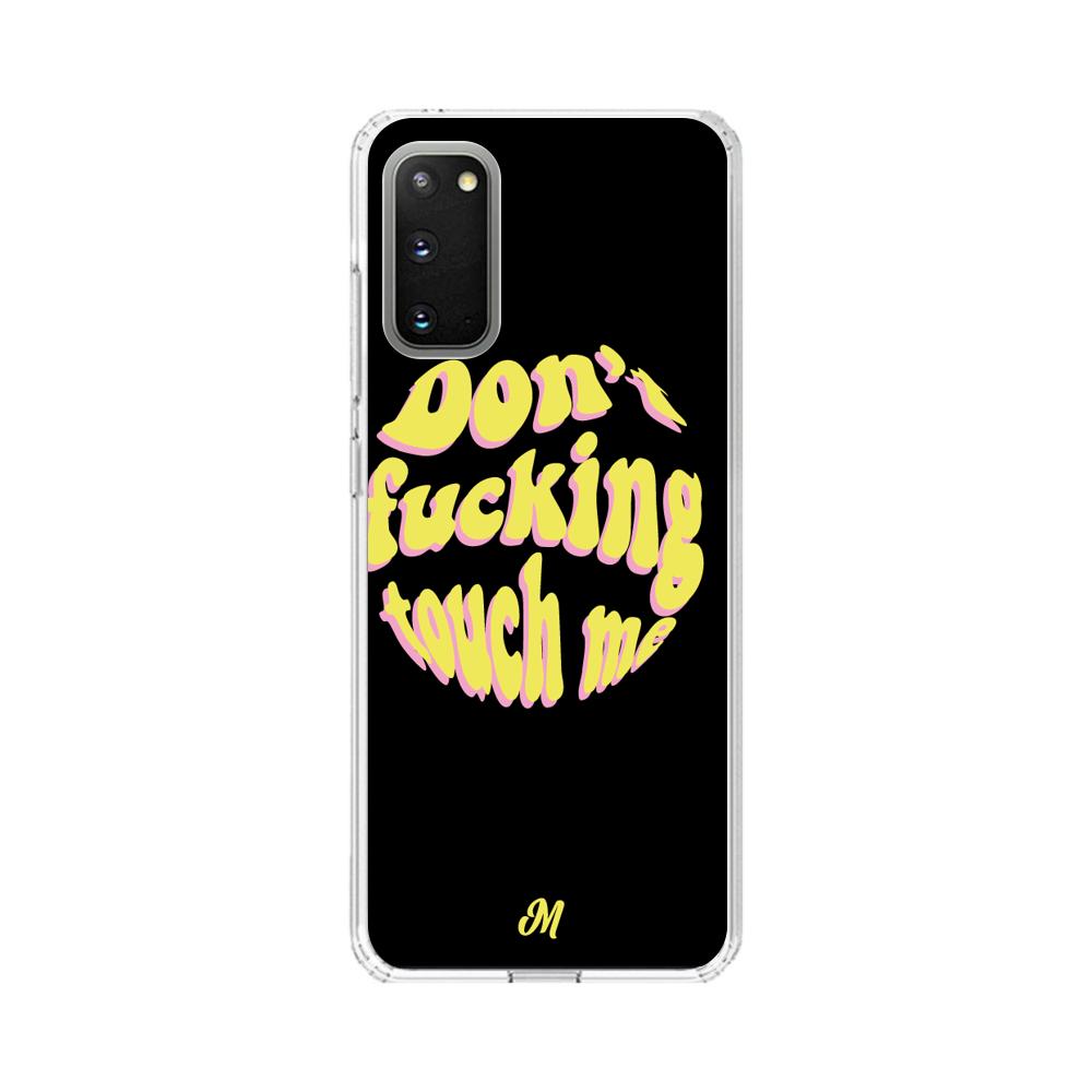 Funda Don't fucking touch me amarillo Samsung