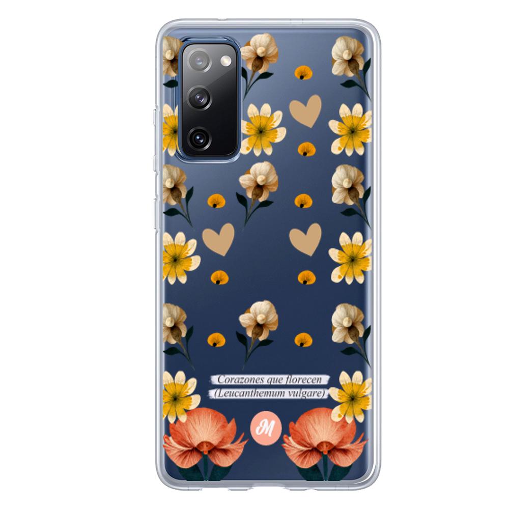 Funda Corazones que florecen Samsung