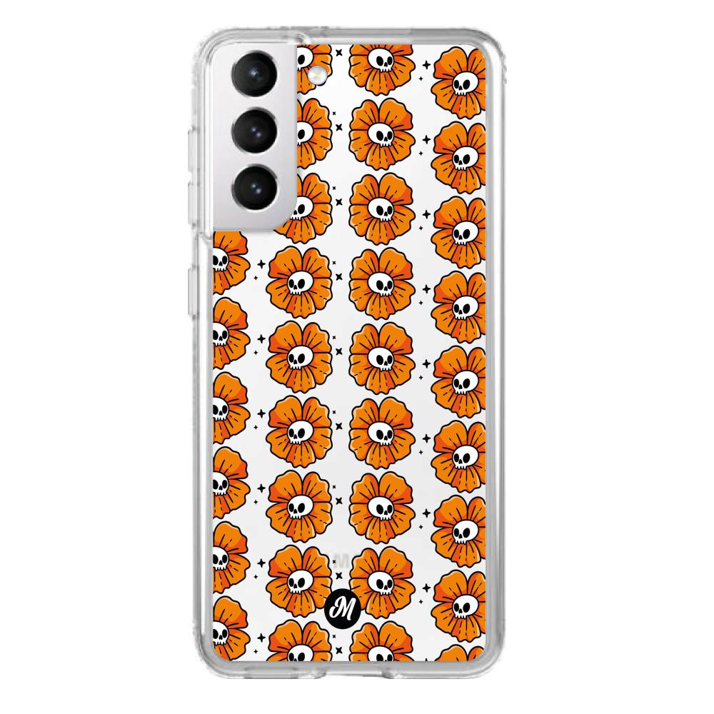 Cases para Samsung S21 Flor Calavera - Mandala Cases