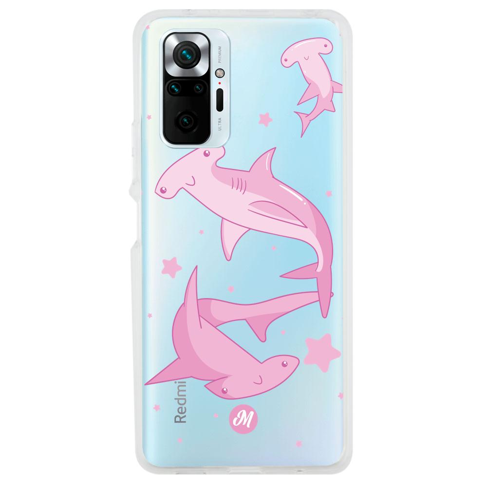 Cases para Xiaomi Redmi note 10 Pro Tiburon martillo rosa - Mandala Cases