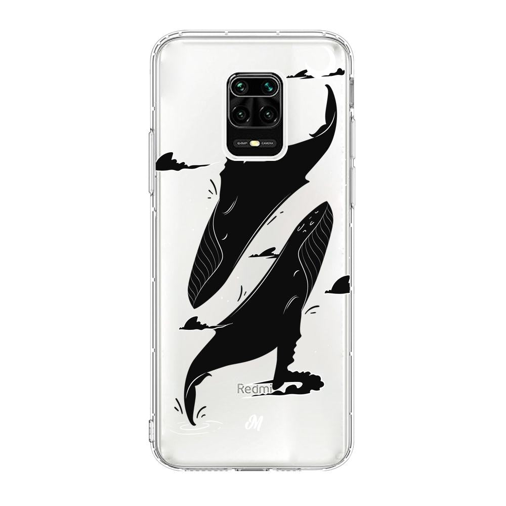 Cases para Xiaomi redmi note 9s Canto de ballena azul - Mandala Cases