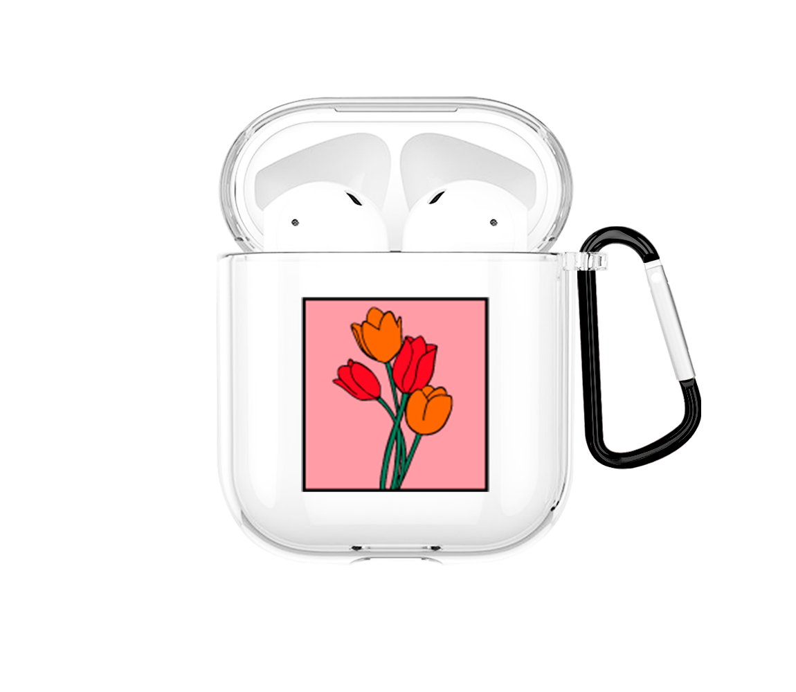 Tulipanes de amor Airpods case - Mandala Cases