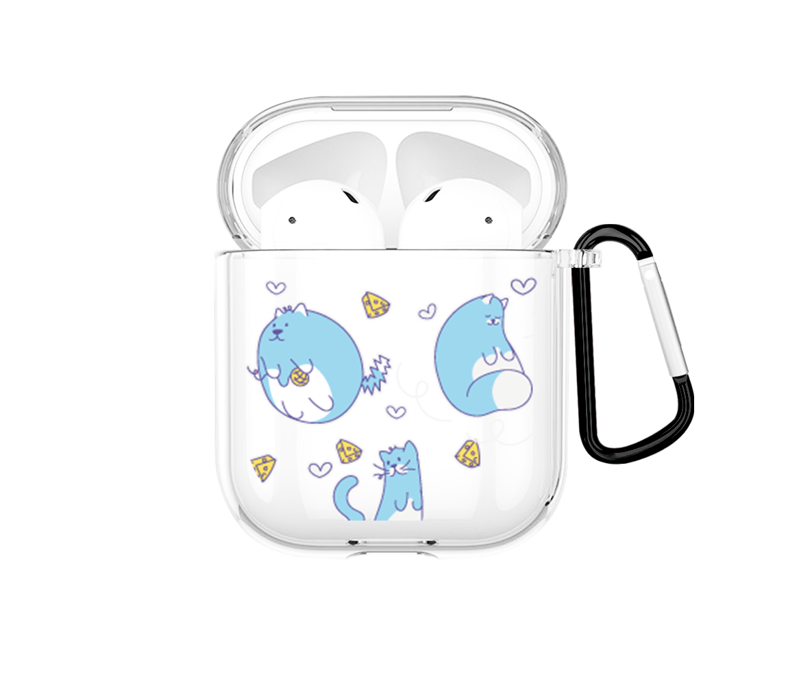 Gatos azules Airpods case - Mandala Cases