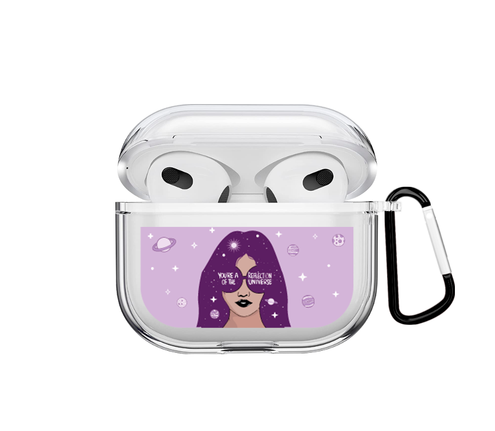Reflection Girl Airpods case - Mandala Cases