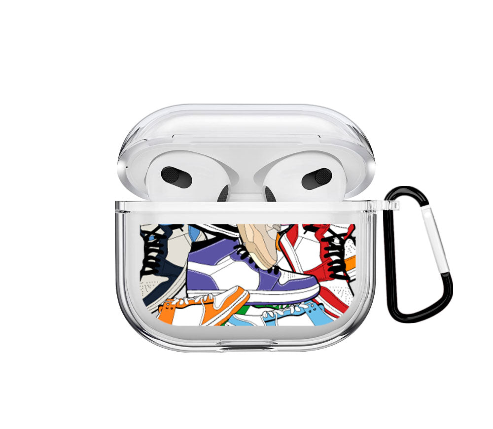 Sneakers pattern Airpods case - Mandala Cases