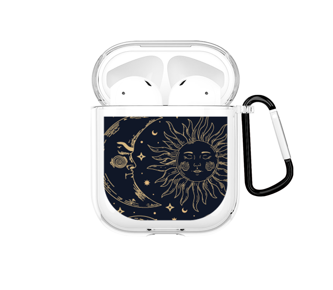 sol y luna Airpods case - Mandala Cases