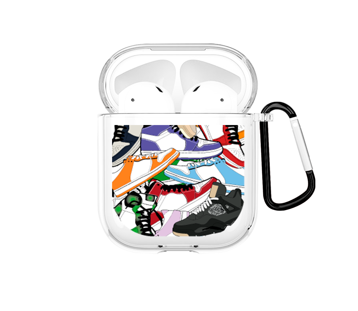 Sneakers pattern Airpods case - Mandala Cases