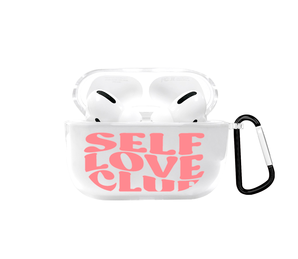 Self Love Club Pink Airpods case - Mandala Cases