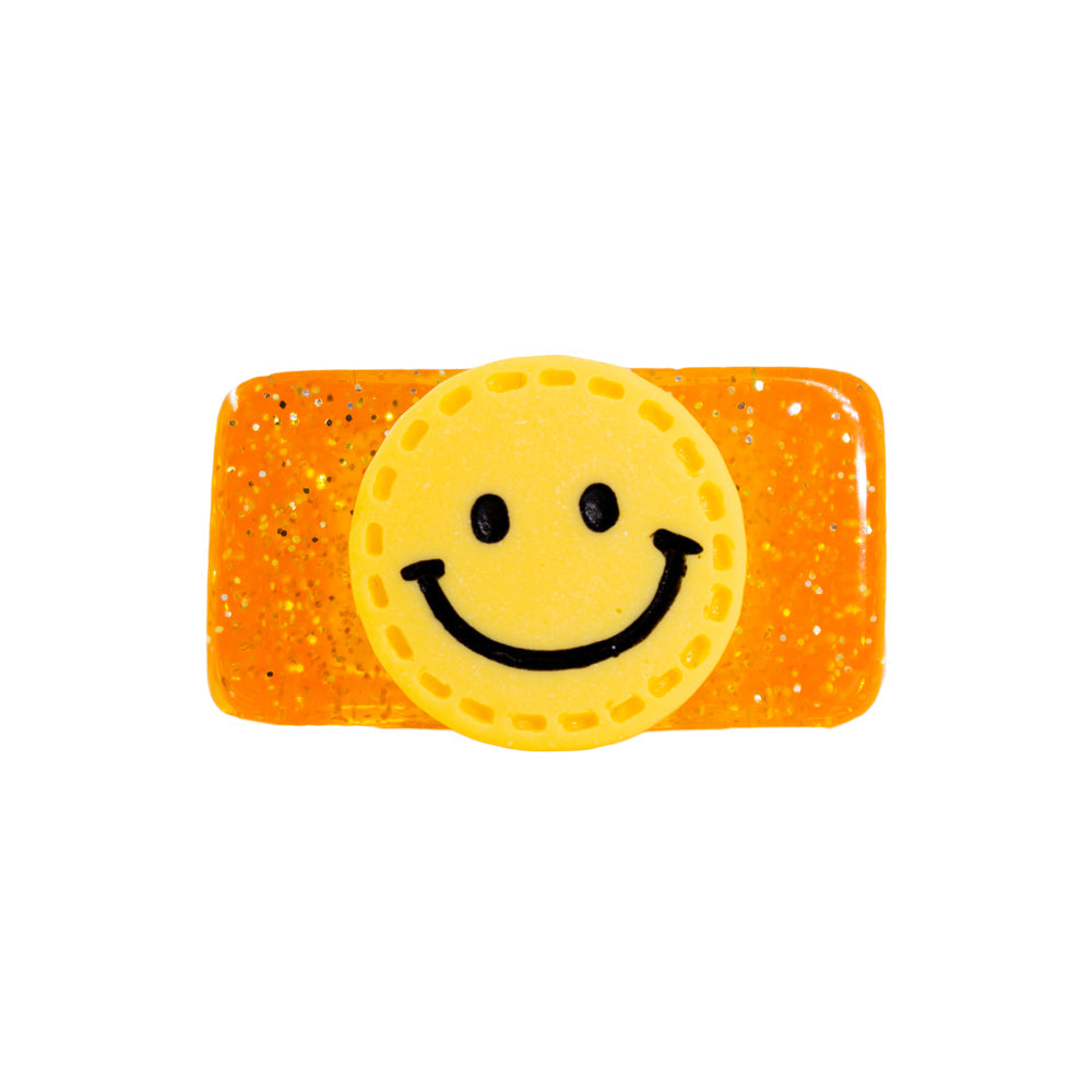 ORANGE HAPPY FACE RING - Mandala Cases