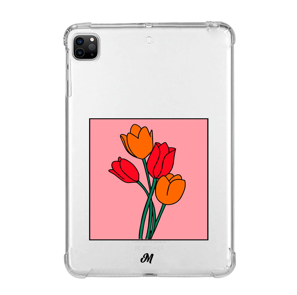 Tulipanes de amor iPad Case - Mandala Cases