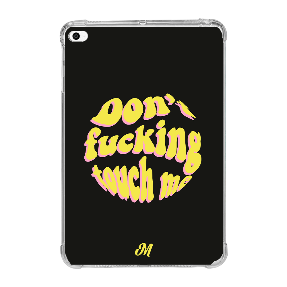 Don't fucking touch me amarillo iPad Case - Mandala Cases