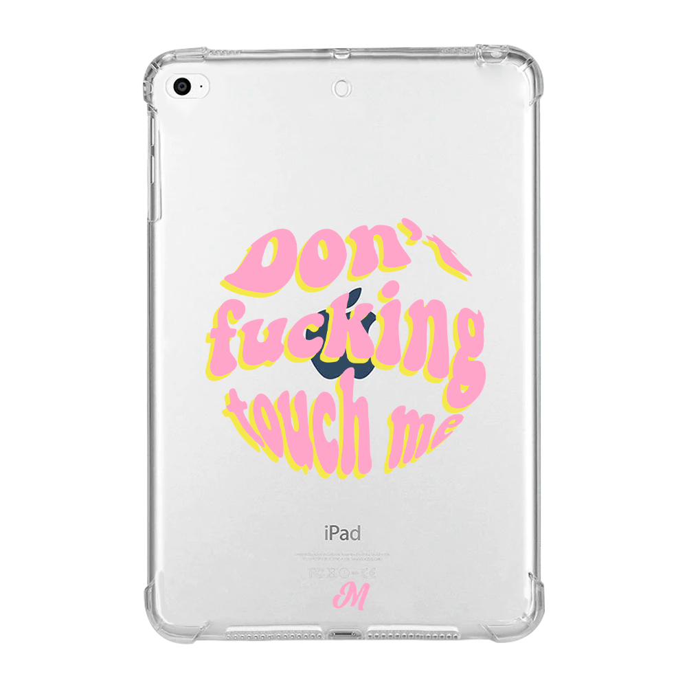 Don't fucking touch me rosa iPad Case - Mandala Cases