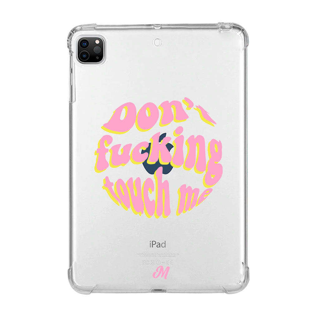 Don't fucking touch me rosa iPad Case - Mandala Cases