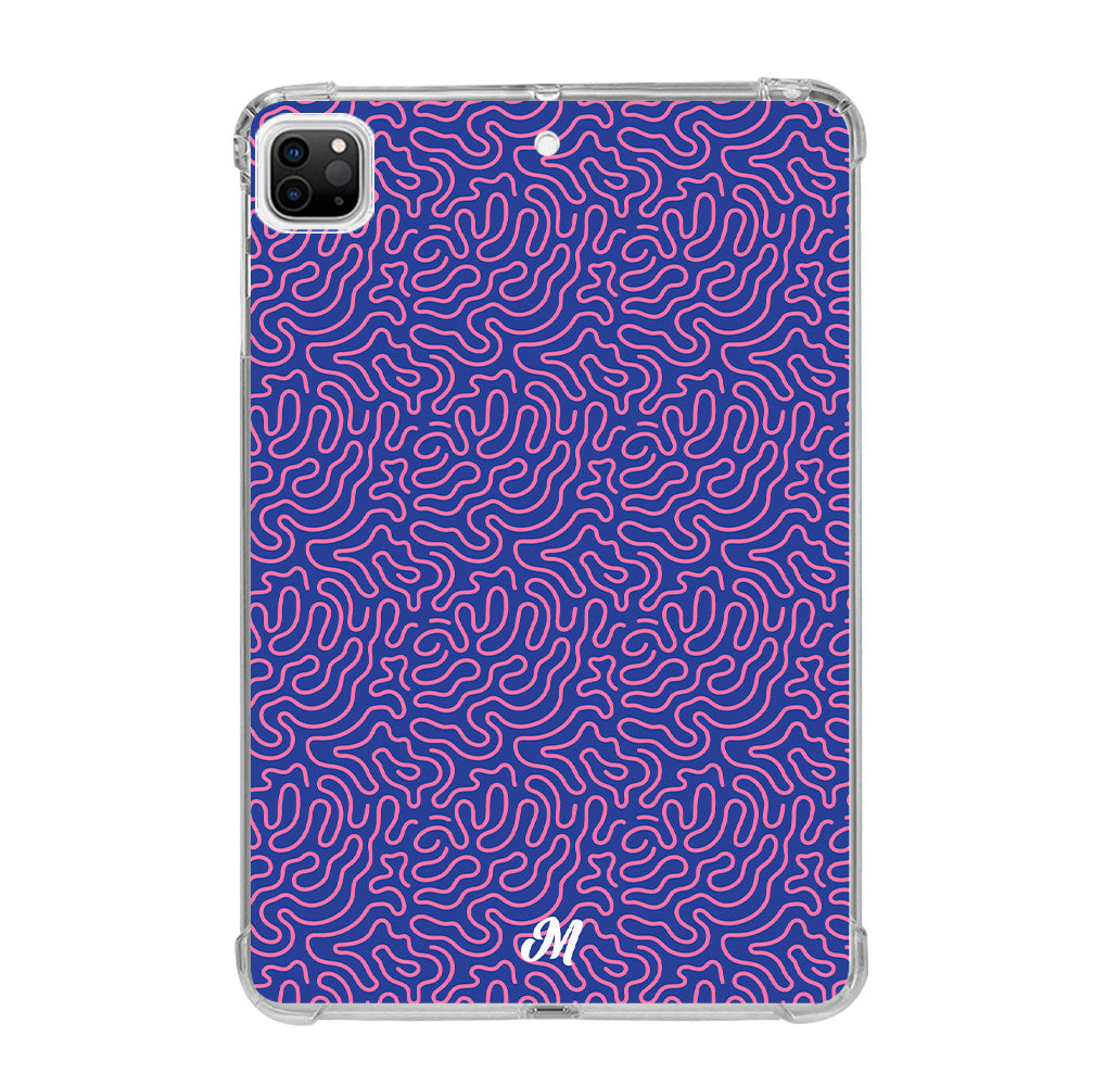 Pink Crazy Lines iPad Case - Mandala Cases