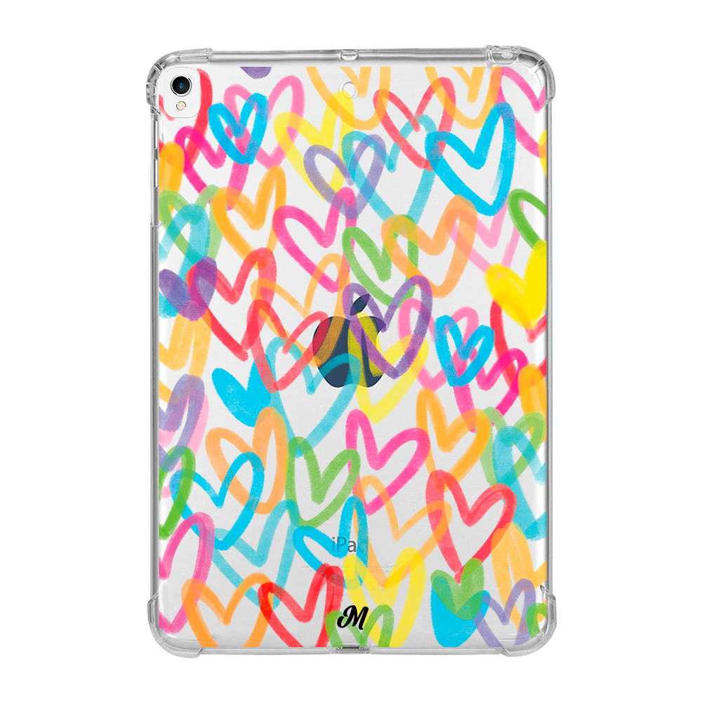 Corazones Arcoíris iPad Case - Mandala Cases