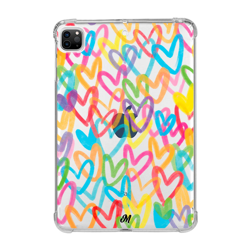 Corazones Arcoíris iPad Case - Mandala Cases