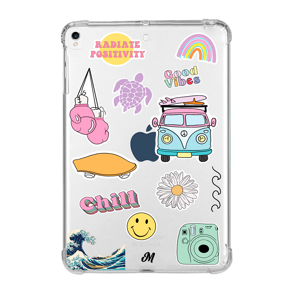 Chill Summer Stickers iPad Case - Mandala Cases