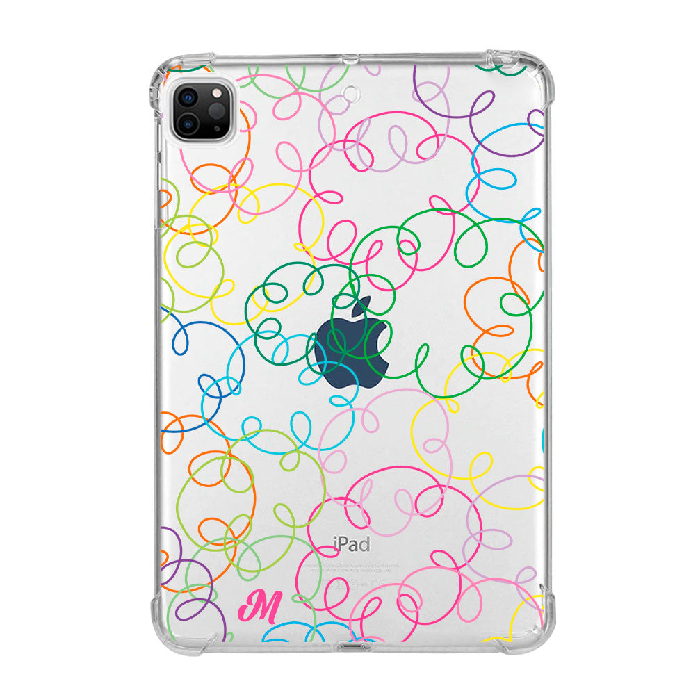 Curly Lines iPad Case - Mandala Cases