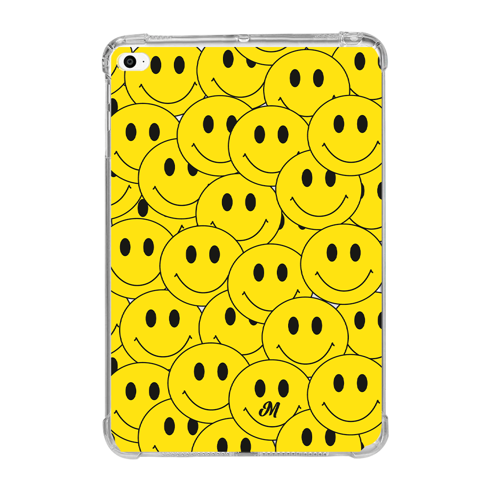 Yellow Happy Faces iPad Case - Mandala Cases