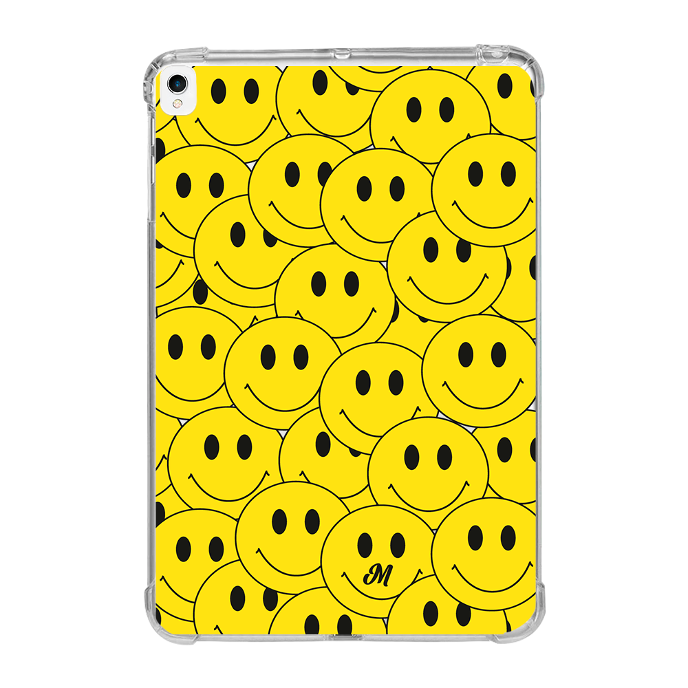 Yellow Happy Faces iPad Case - Mandala Cases