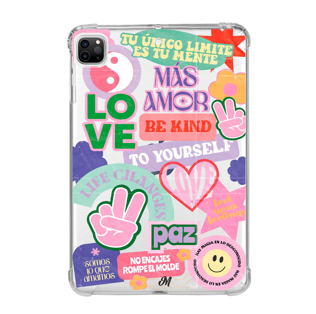 Stickers en collage iPad Case - Mandala Cases