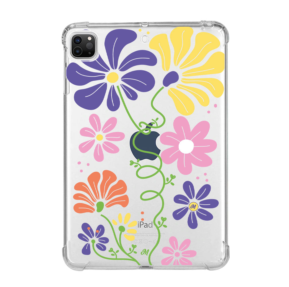 Flores abstractas iPad Case - Mandala Cases 