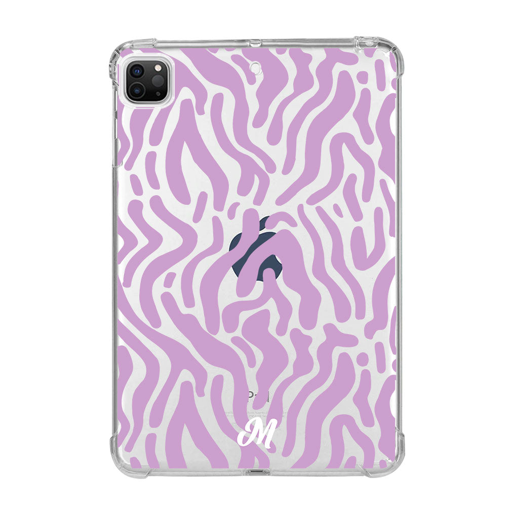 Purple Lines Print iPad Case - Mandala Cases
