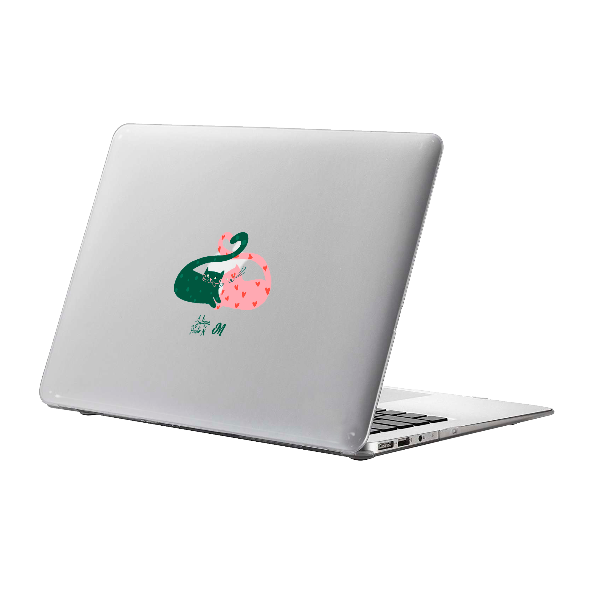 Abrazo de rosa y verde MacBook Case - Mandala Cases