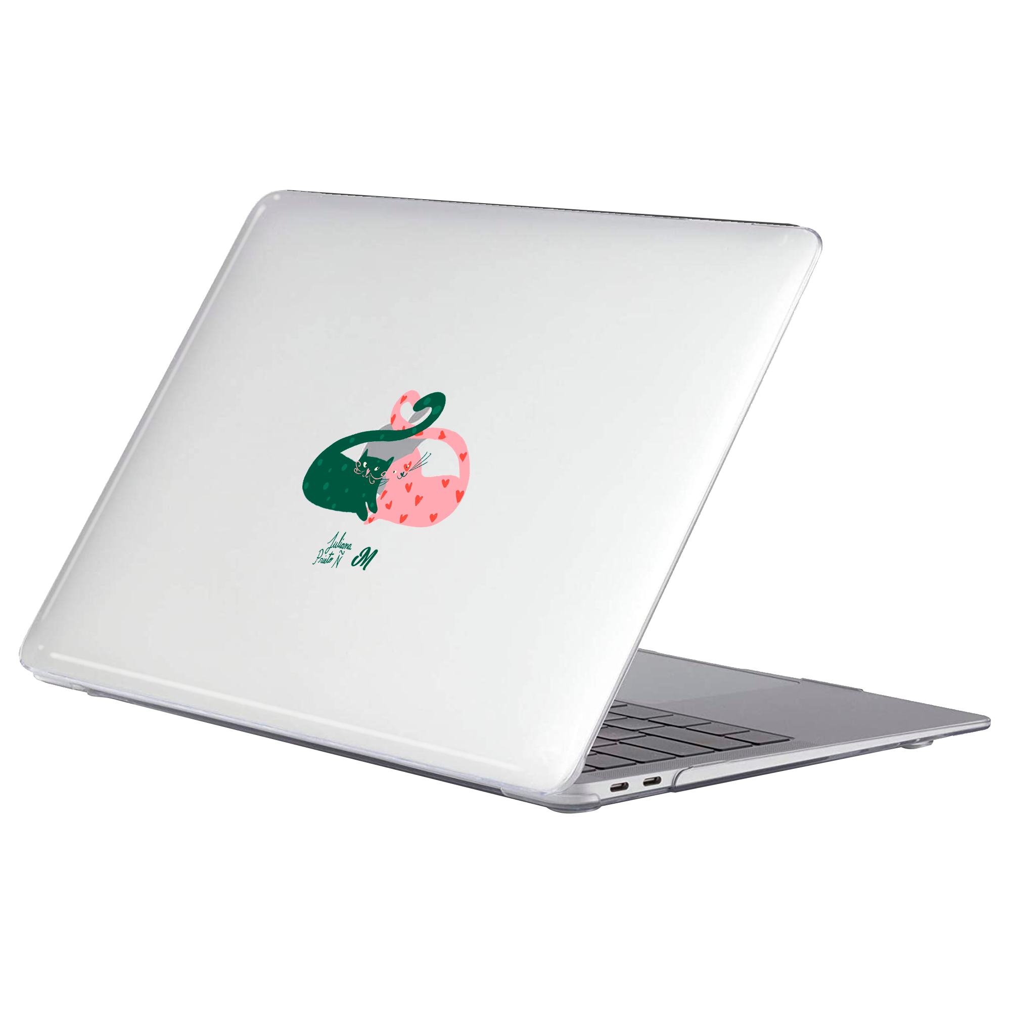 Abrazo de rosa y verde MacBook Case - Mandala Cases