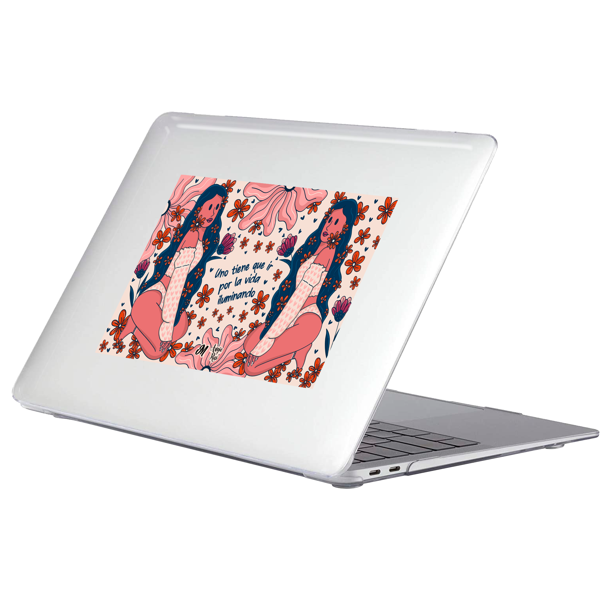 Mujer Iluminando MacBook Case - Mandala Cases