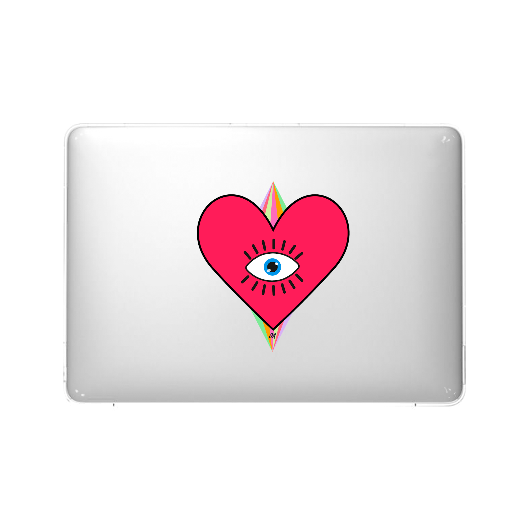 Corazon arcoiri MacBook Case - Mandala Cases 