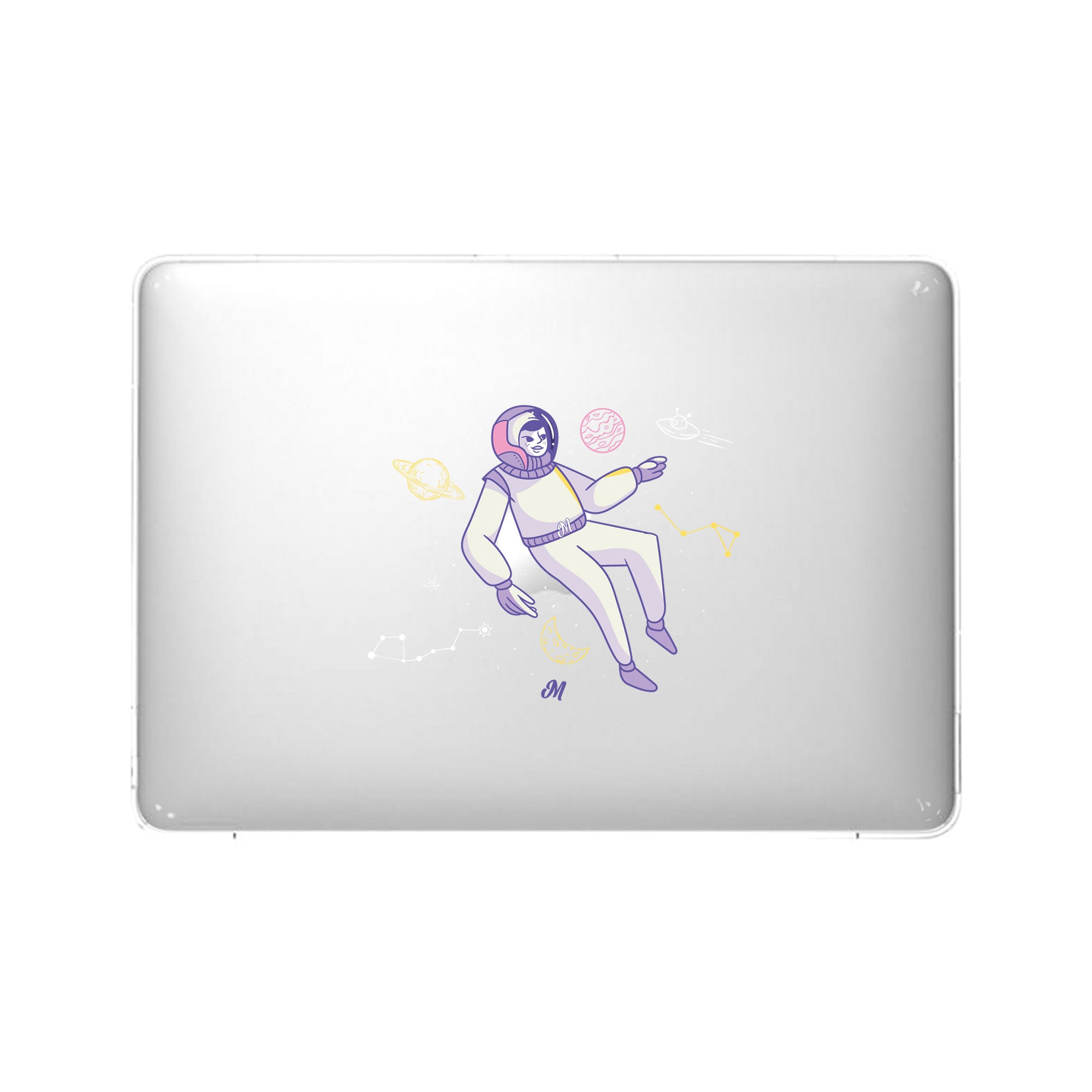 astronauta morado MacBook Case - Mandala Cases 
