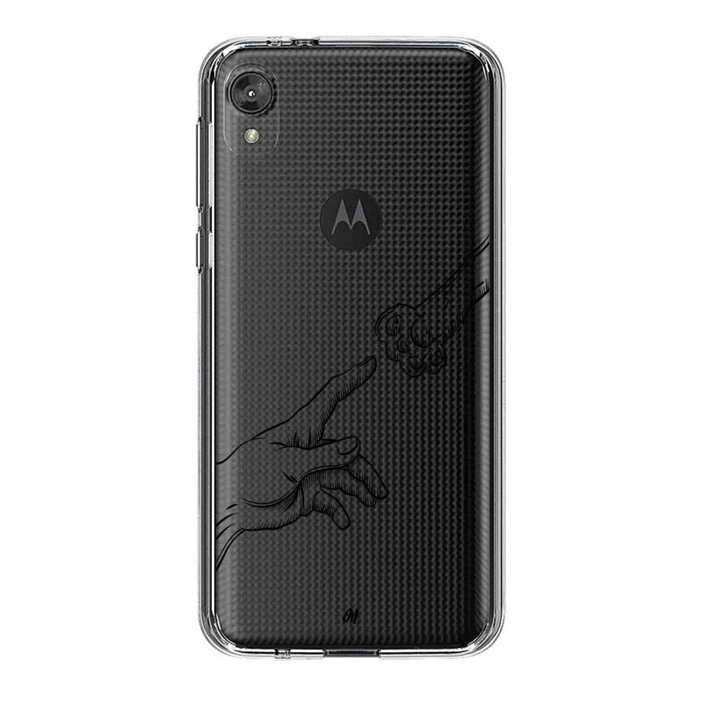 Case para Motorola E6 play Funda La Creación Gatuna  - Mandala Cases