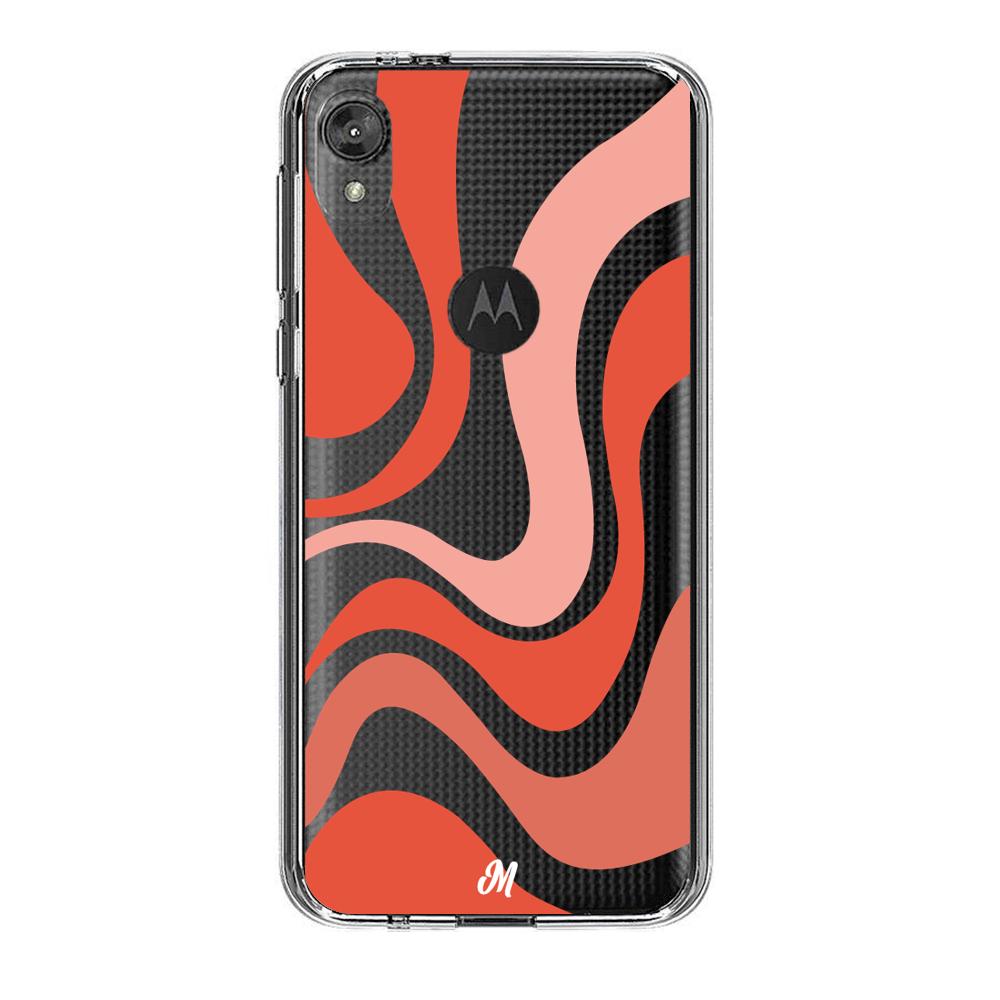 Case para Motorola E6 play Groovy rojo - Mandala Cases