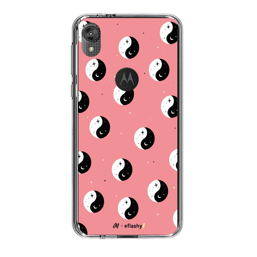 Case para Motorola E6 play PINK YING YANG  - Mandala Cases