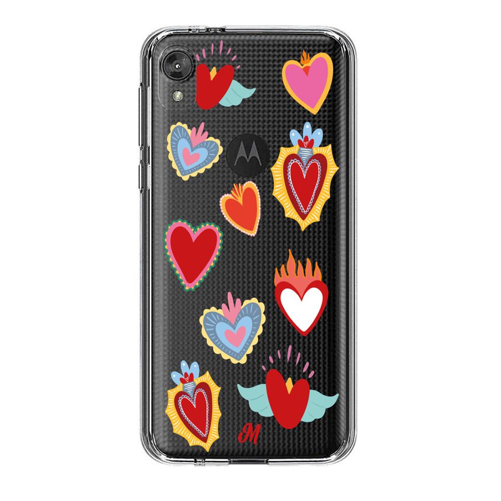 Case para Motorola E6 play Corazón de Guadalupe - Mandala Cases