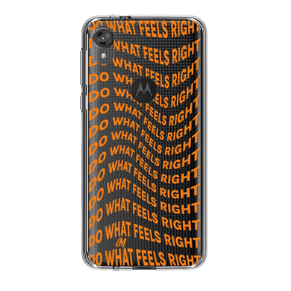 Case para Motorola E6 play Do What Feels Right - Mandala Cases