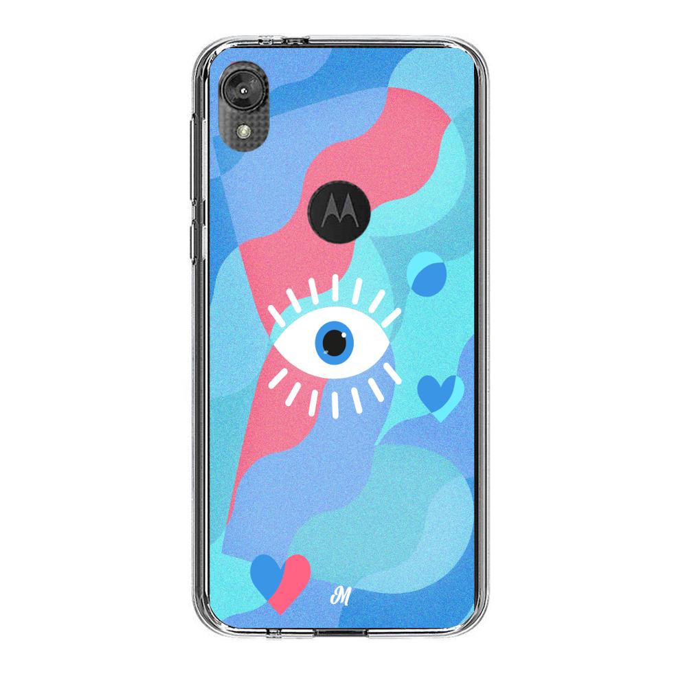 Case para Motorola E6 play Amor azul - Mandala Cases